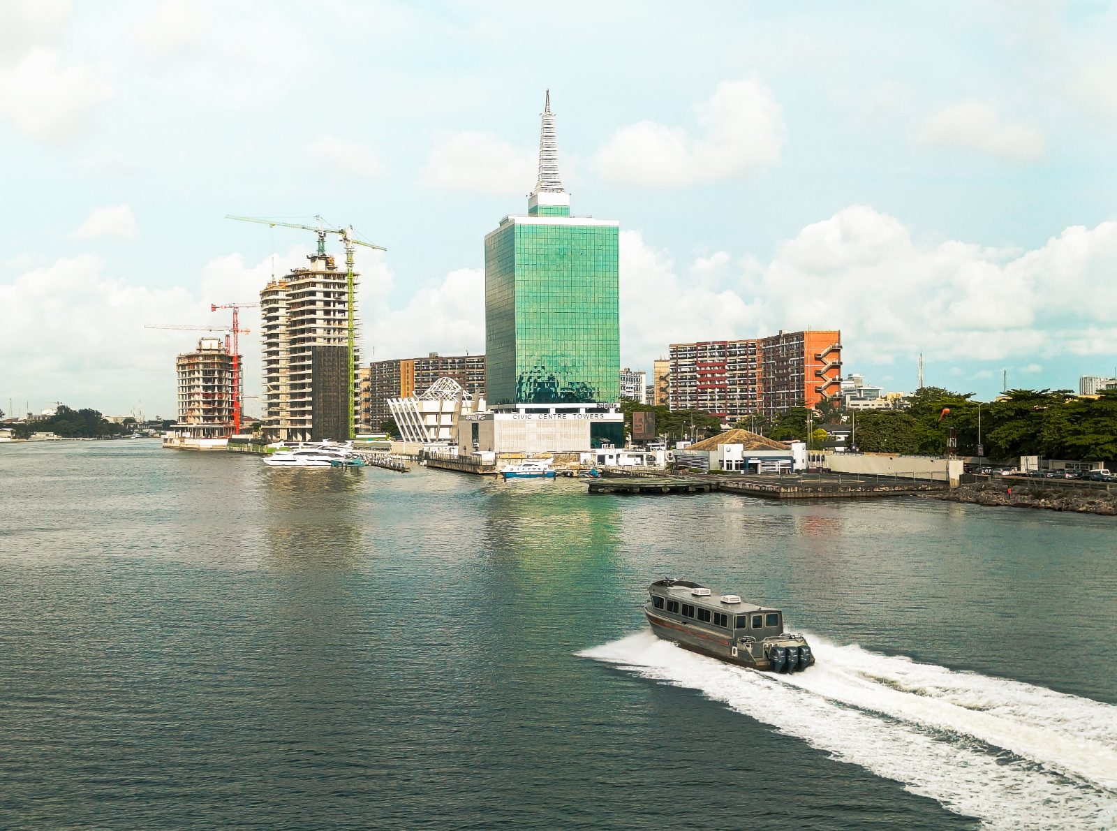 Lagos waterfront skyline